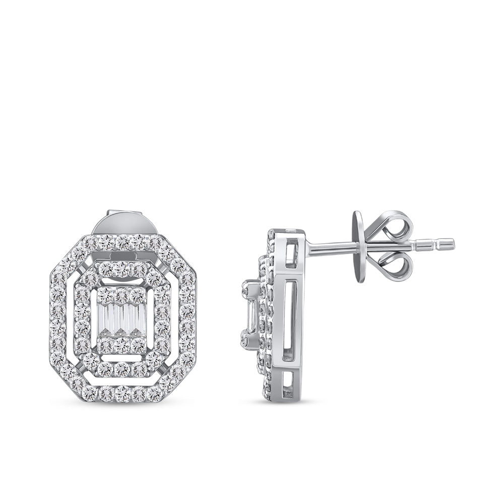 Baguette Diamond Earrings