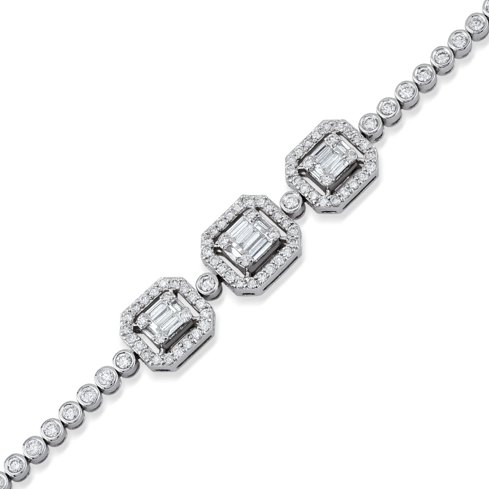 Baguette Diamond Bracelet