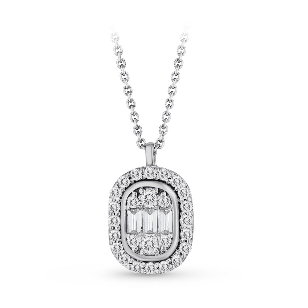 Baguette Diamond Necklace
