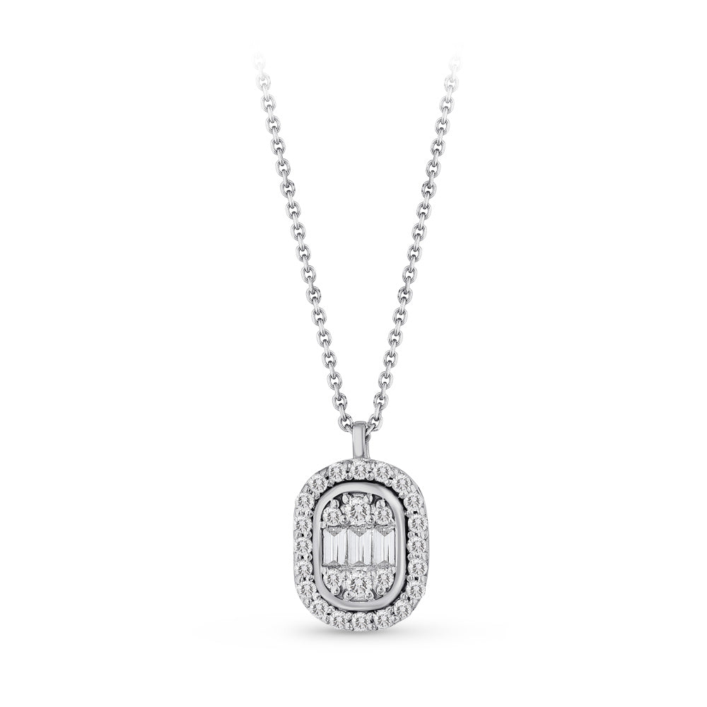 Baguette Diamond Necklace