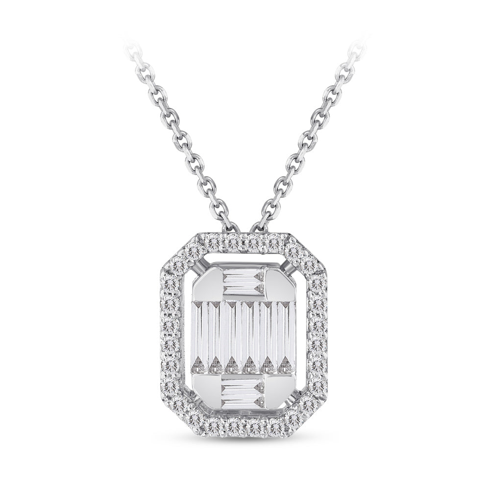 Baguette Diamond Necklace