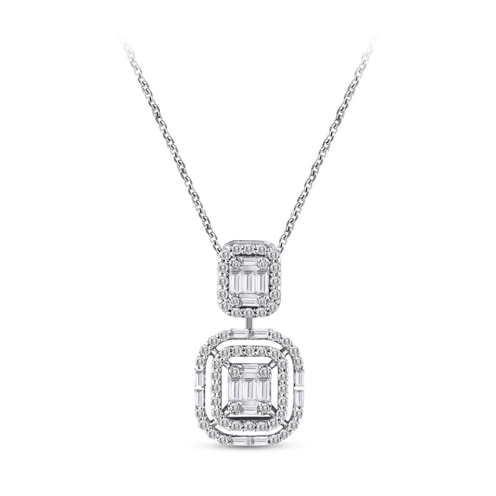 Baguette Diamond Necklace