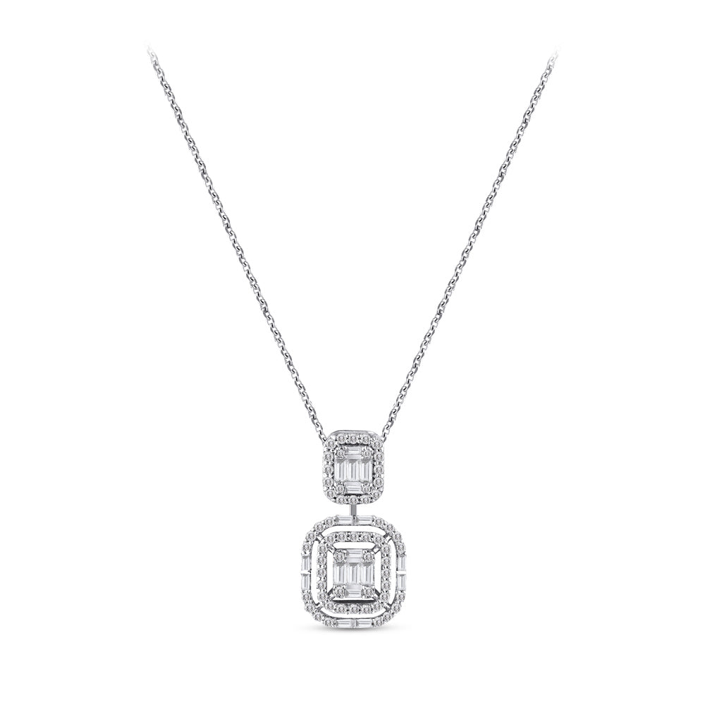Baguette Diamond Necklace