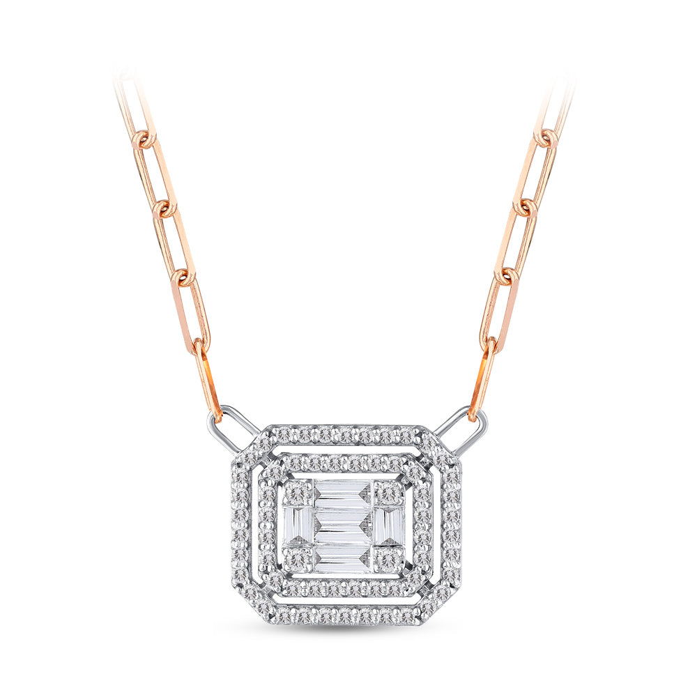 Baguette Diamond Necklace