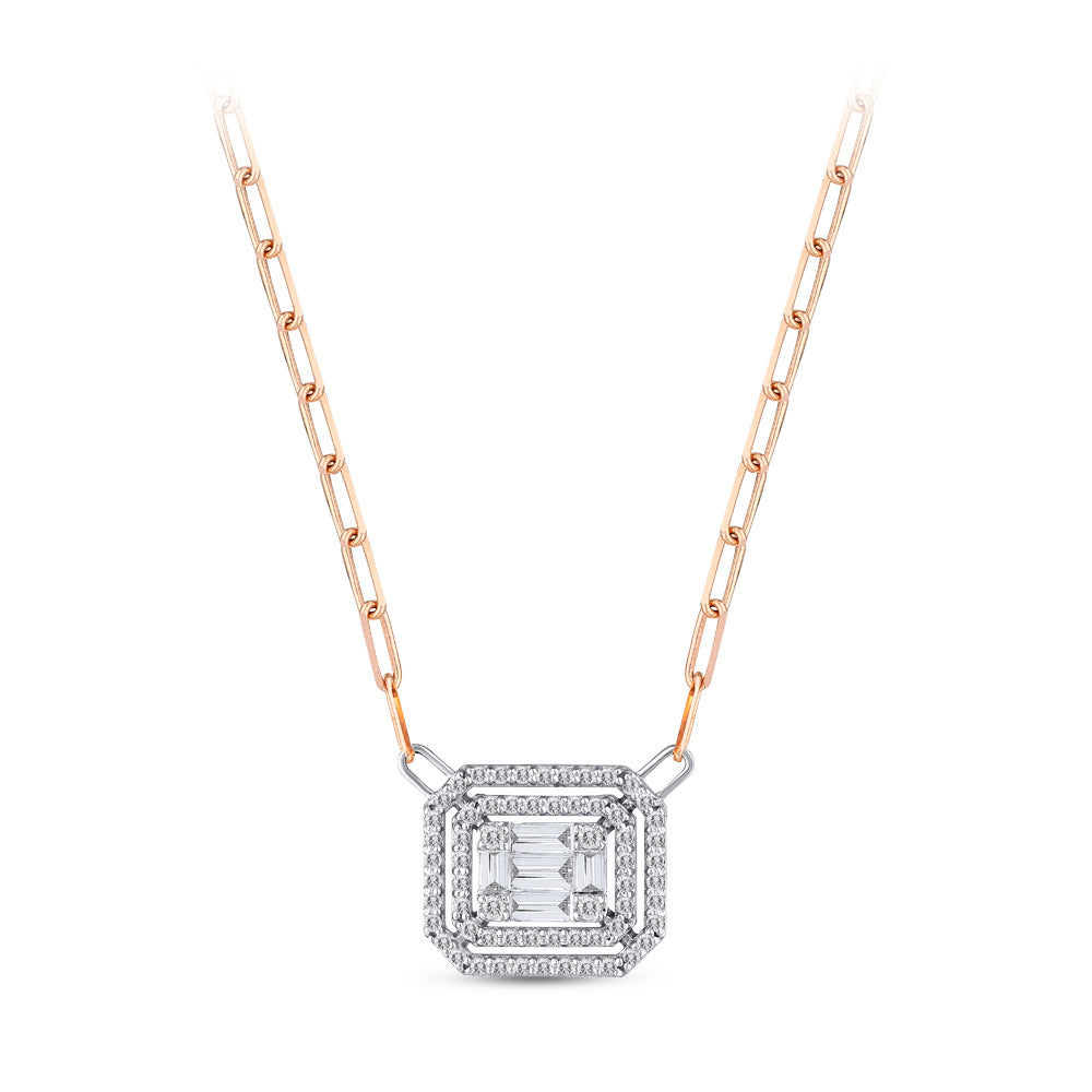 Baguette Diamond Necklace