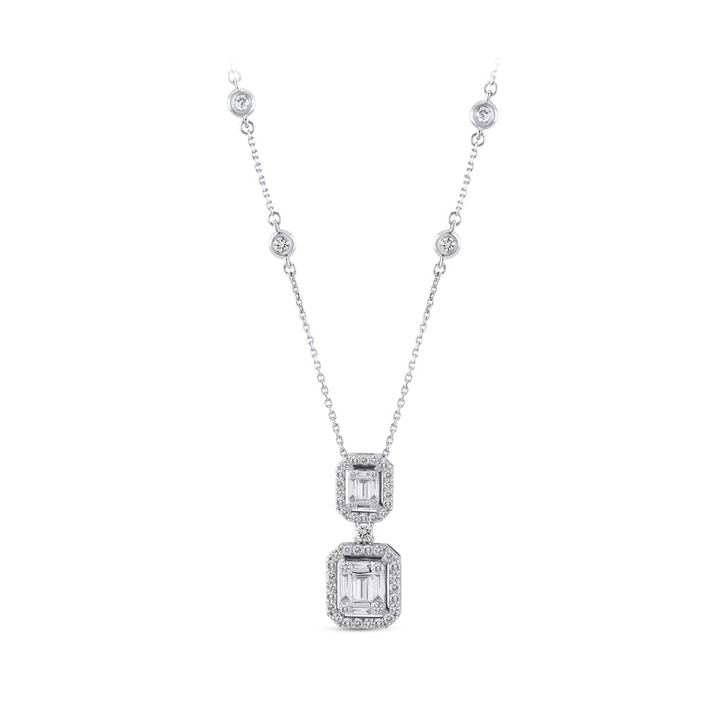 Baguette Diamond Necklace
