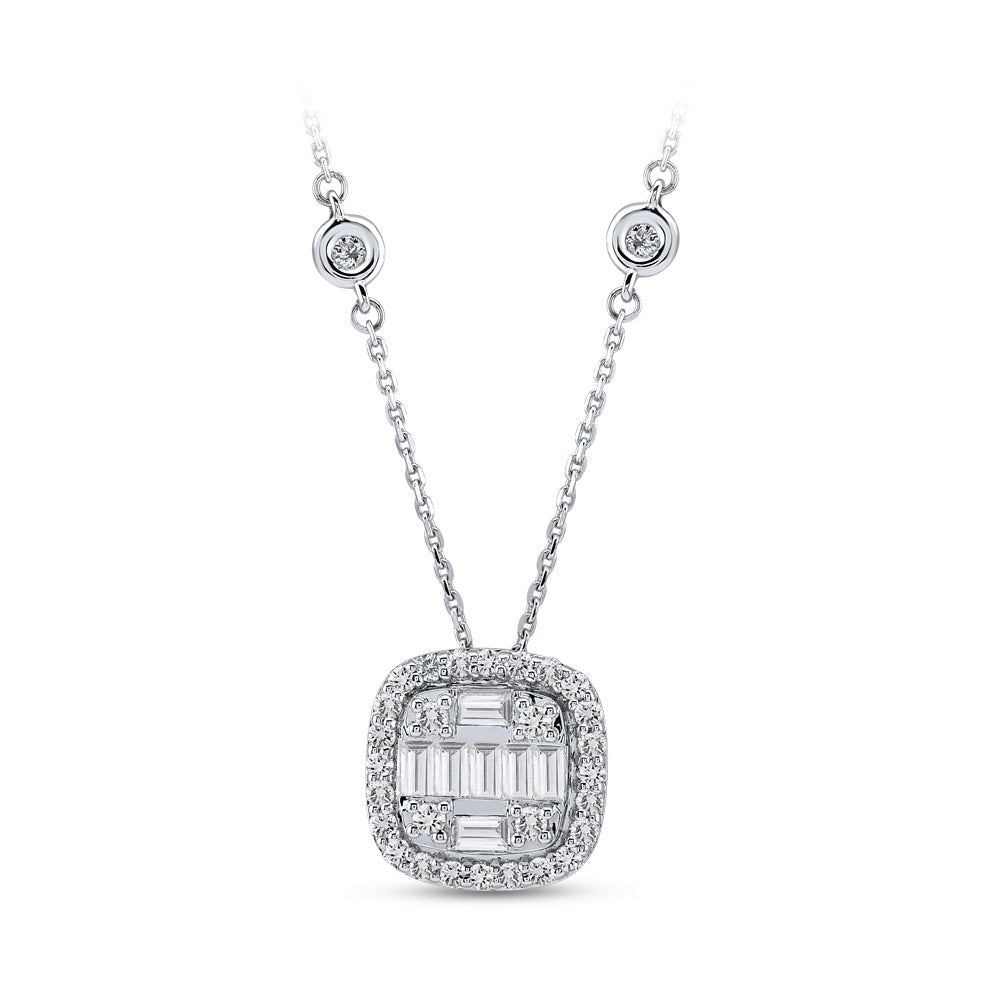 Baguette Diamond Necklace