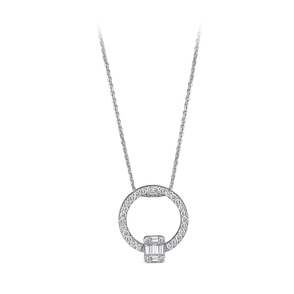 Baguette Diamond Necklace