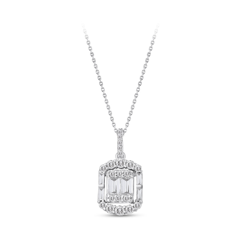 Baguette Diamond Necklace