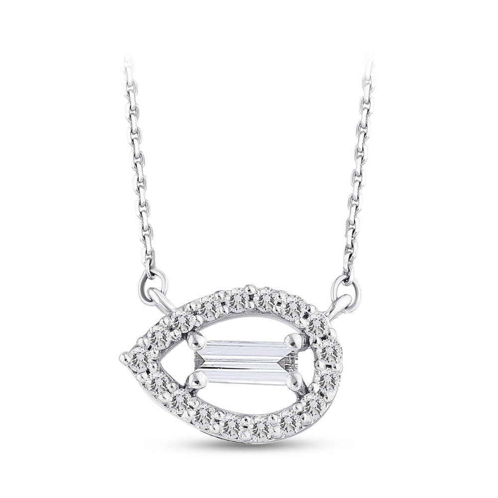 Baguette Diamond Necklace