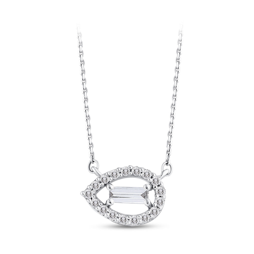 Baguette Diamond Necklace