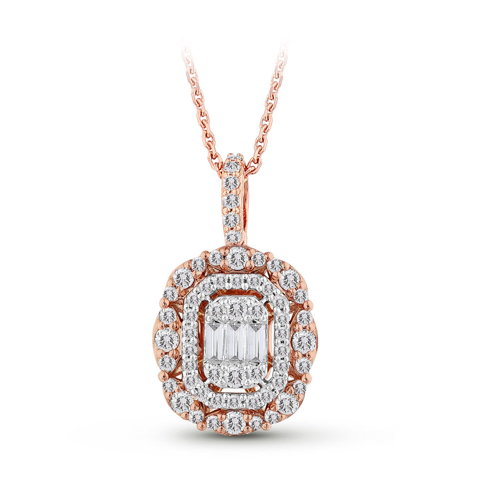 Baguette Diamond Necklace