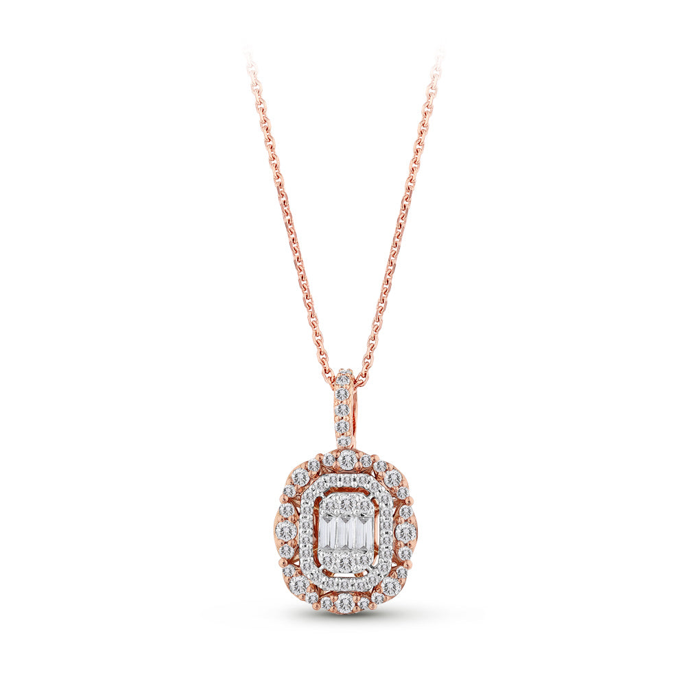 Baguette Diamond Necklace