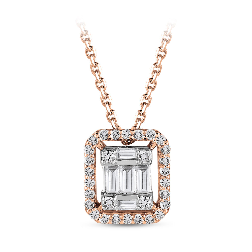 Baguette Diamond Necklace