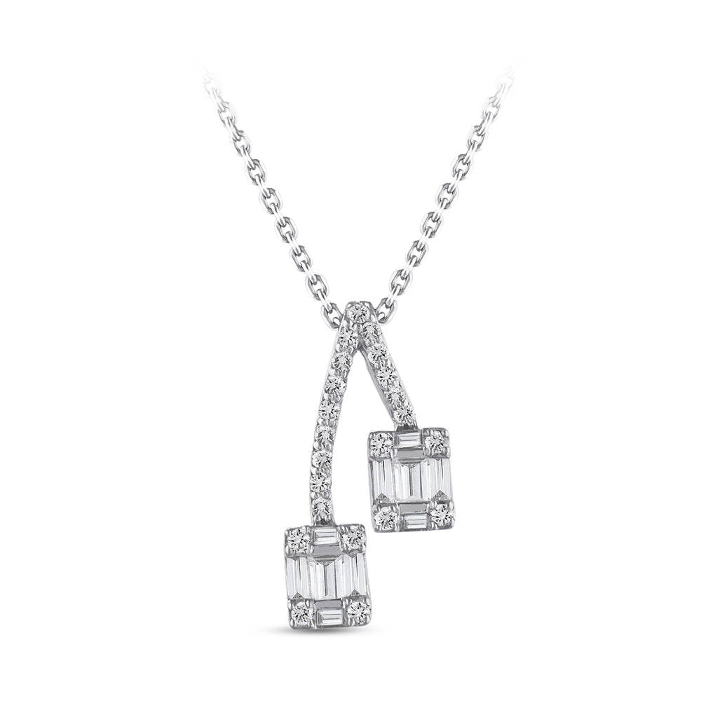 Baguette Diamond Necklace