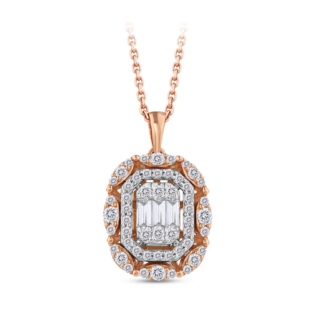 Baguette Diamond Necklace