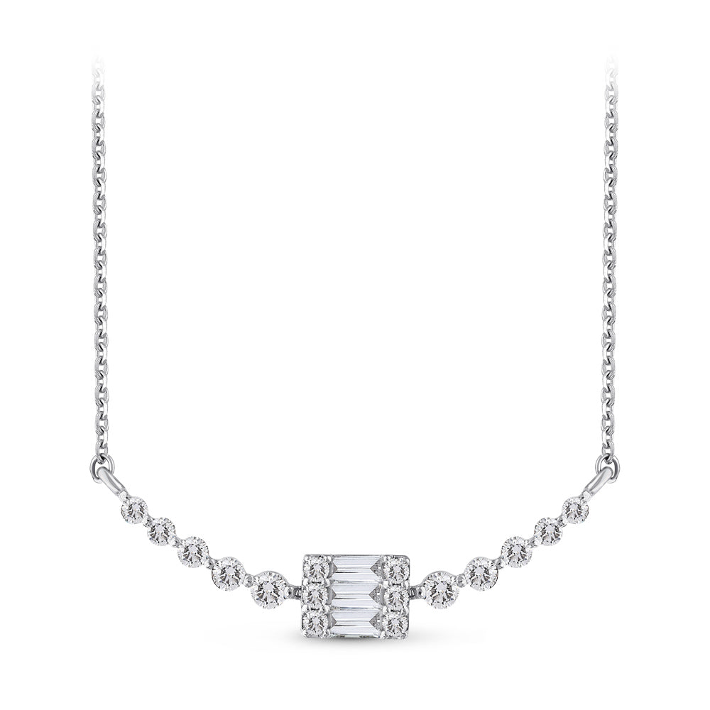 Baguette Diamond Necklace