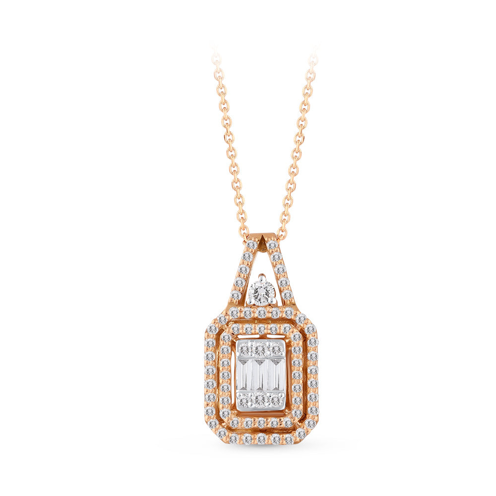 Baguette Diamond Necklace