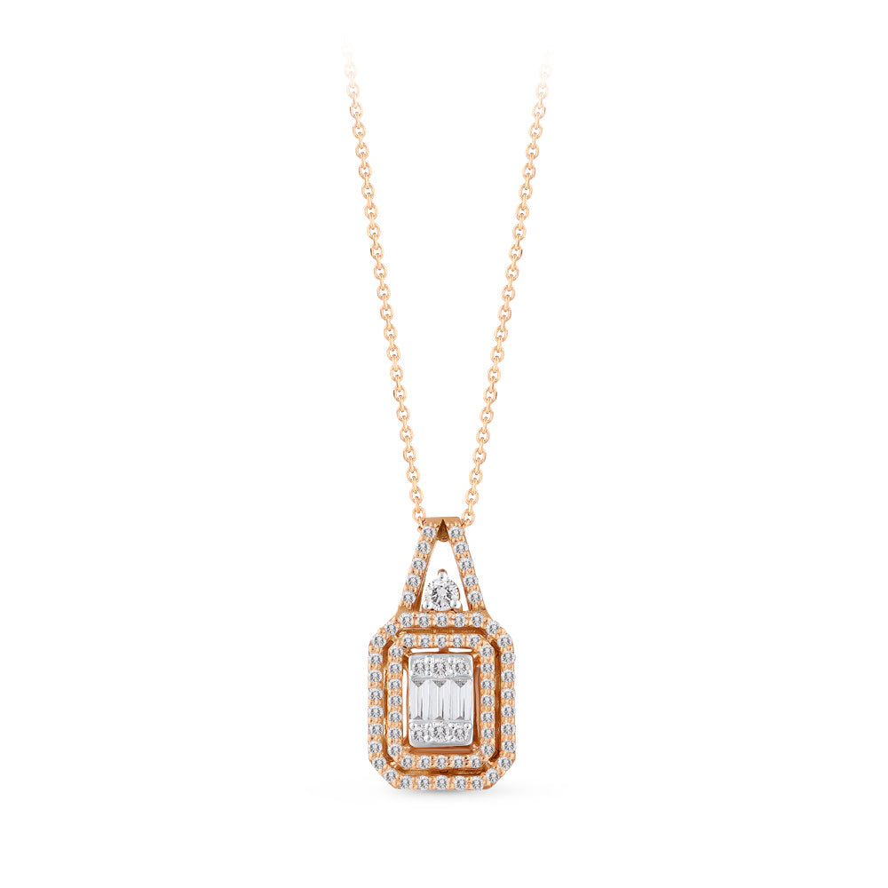 Baguette Diamond Necklace