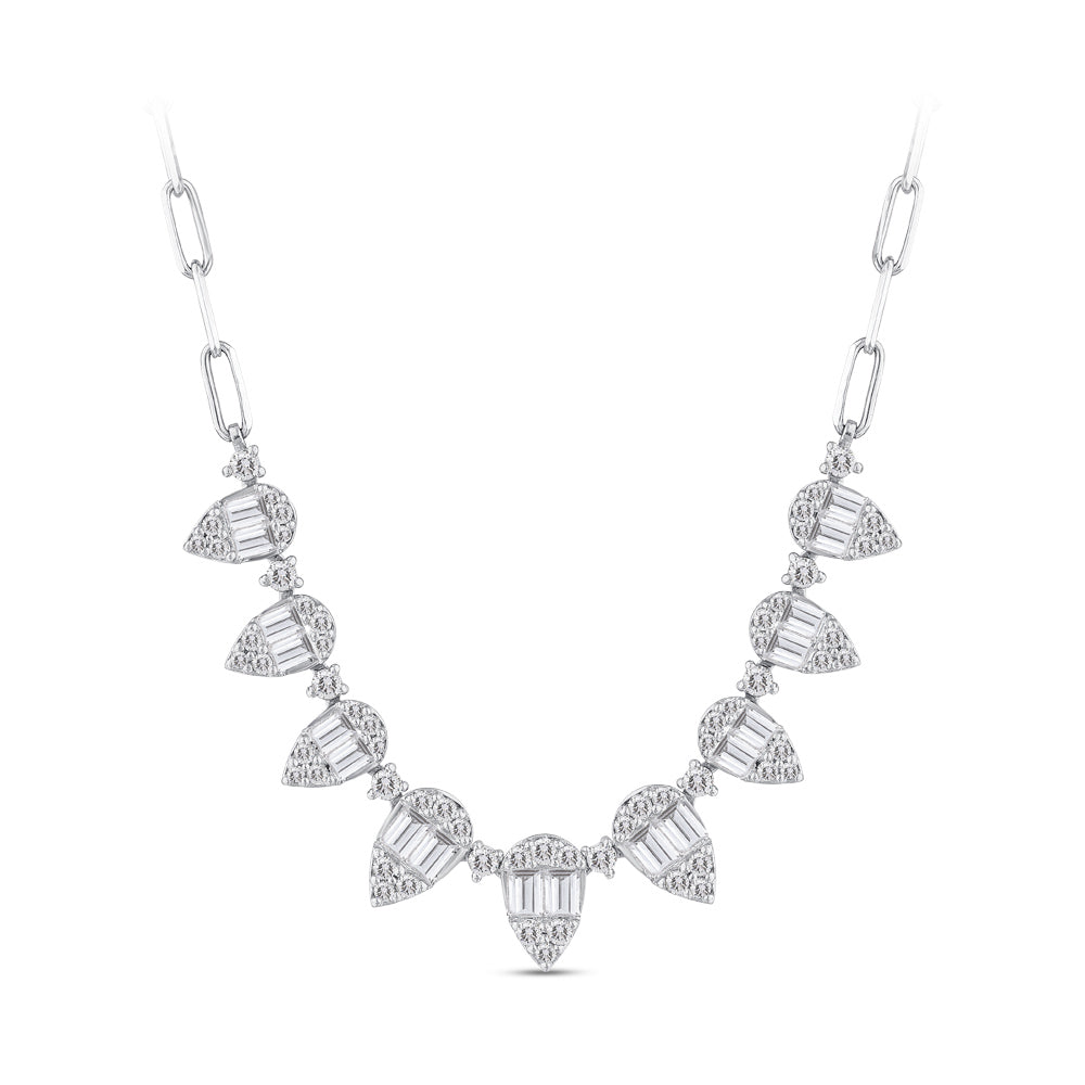 Baguette Diamond Necklace