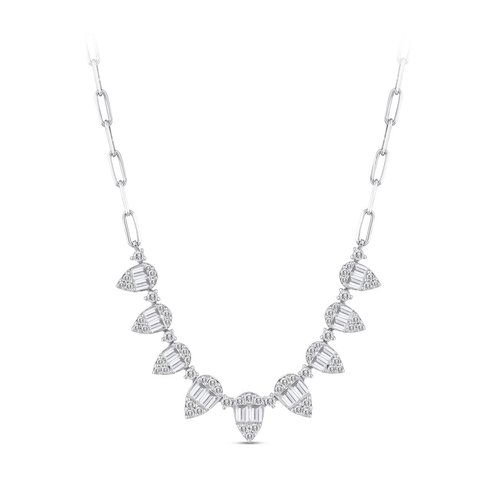Baguette Diamond Necklace