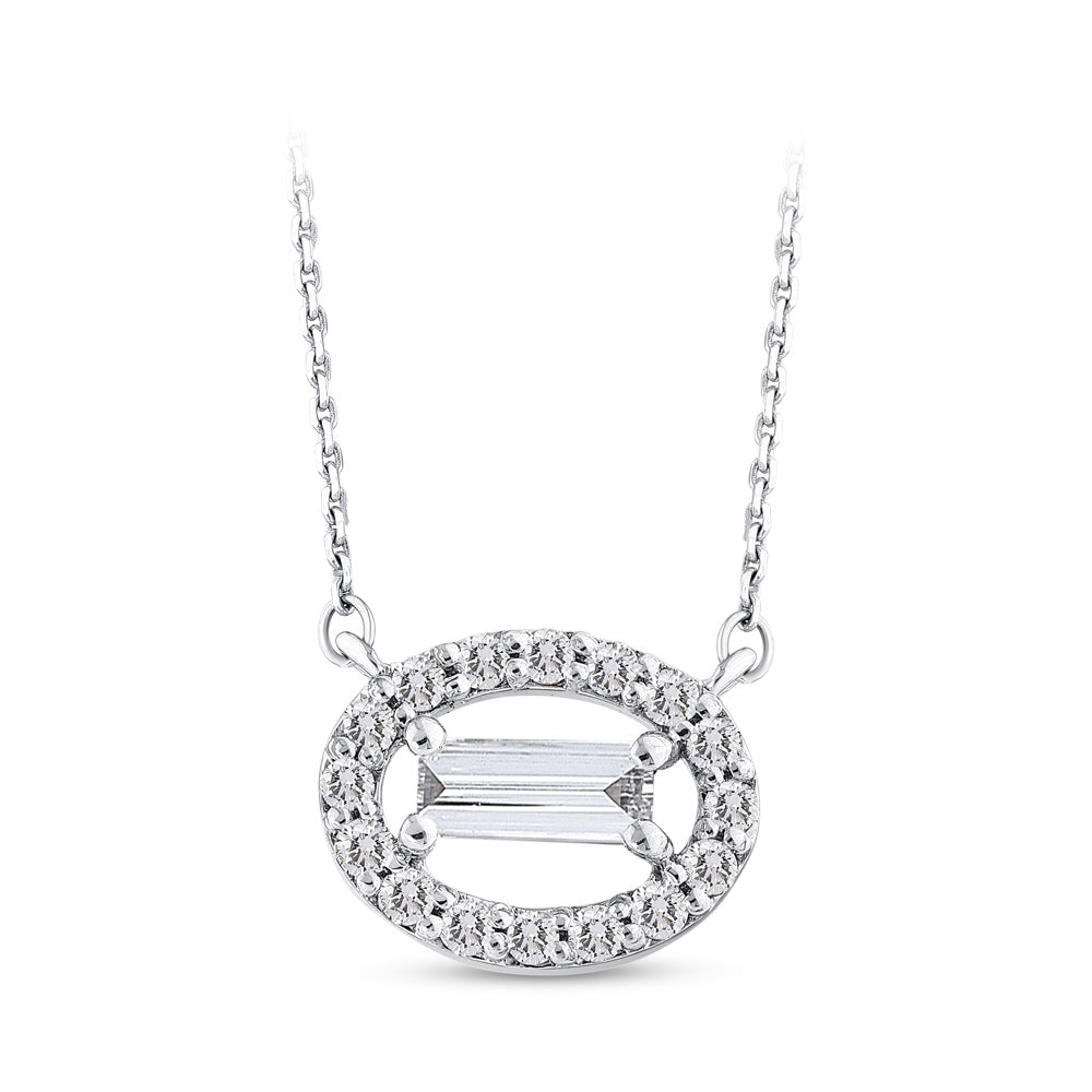 Baguette Diamond Necklace