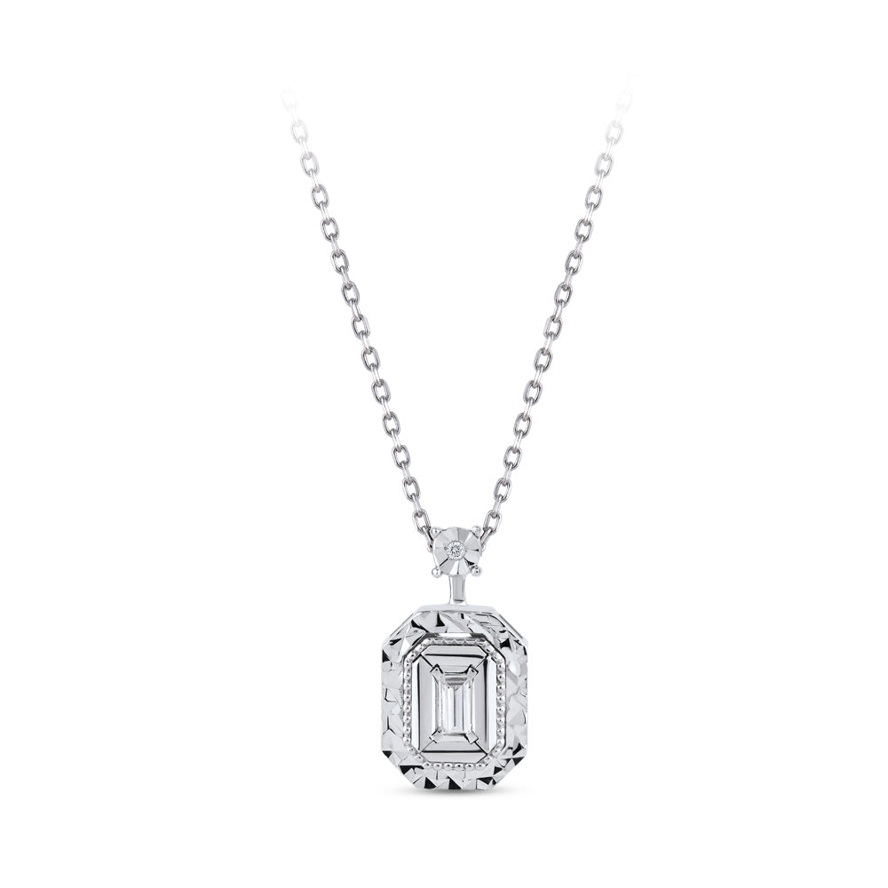 Baguette Diamond Necklace