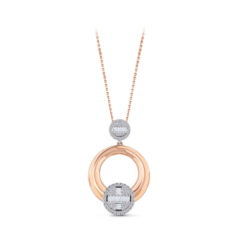 Baguette Diamond Necklace