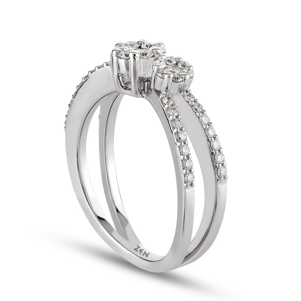 Halo Diamond Ring