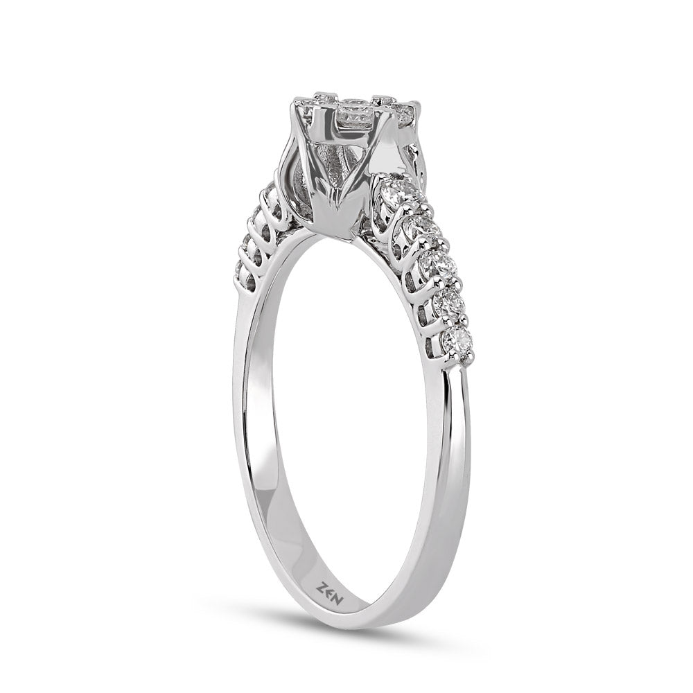 Halo Diamond Ring