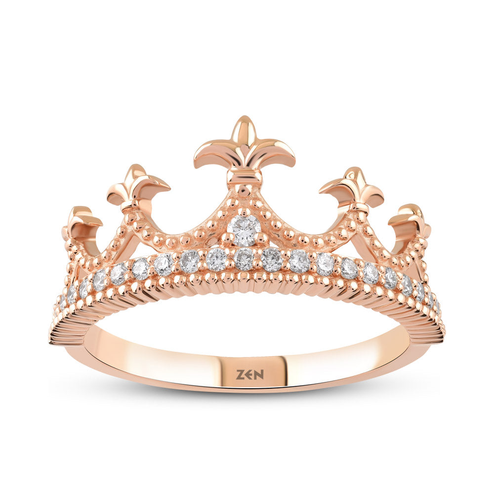 Crown Diamond Ring