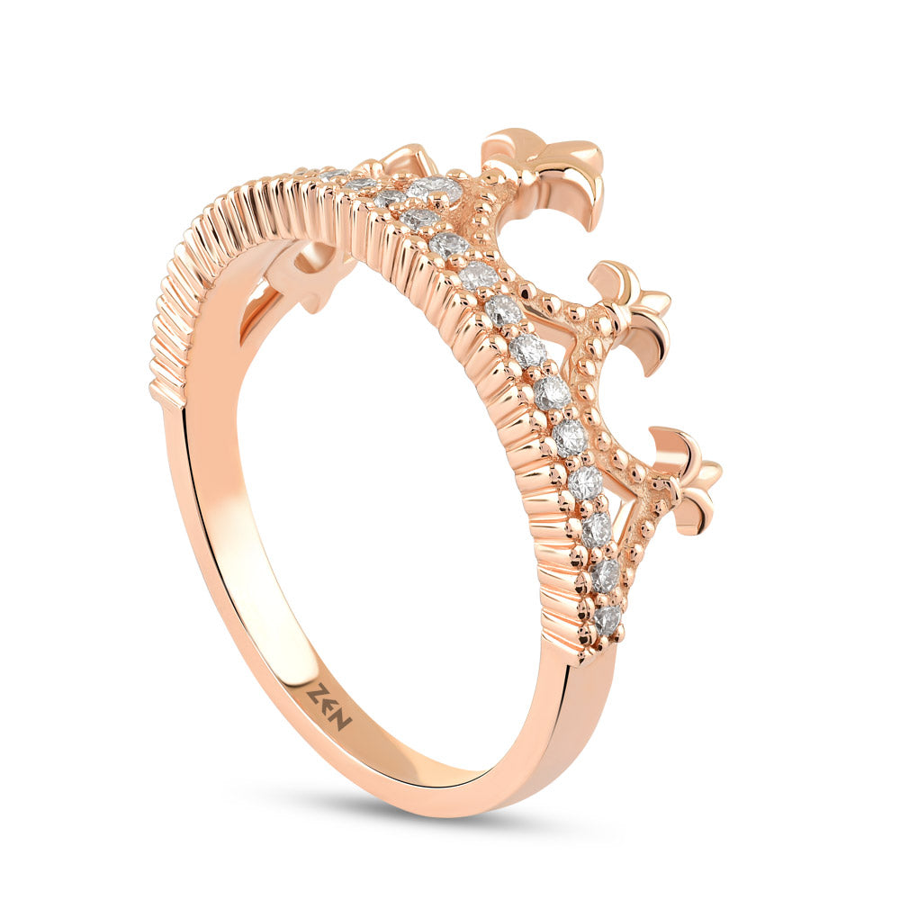 Crown Diamond Ring