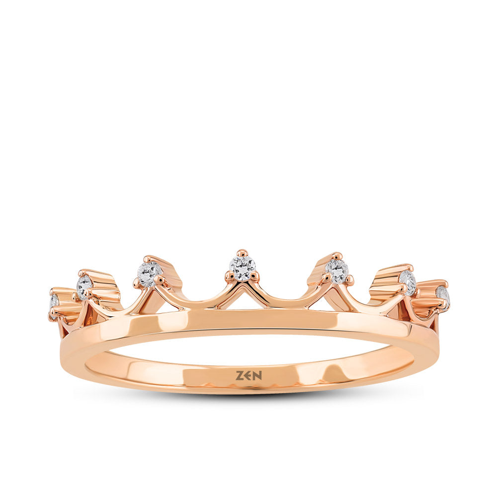 Crown Diamond Ring