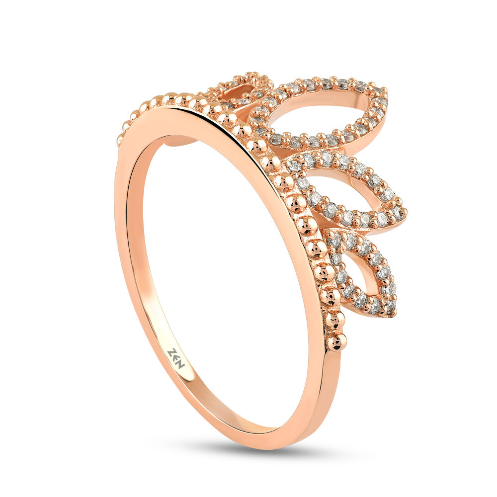Crown Diamond Ring