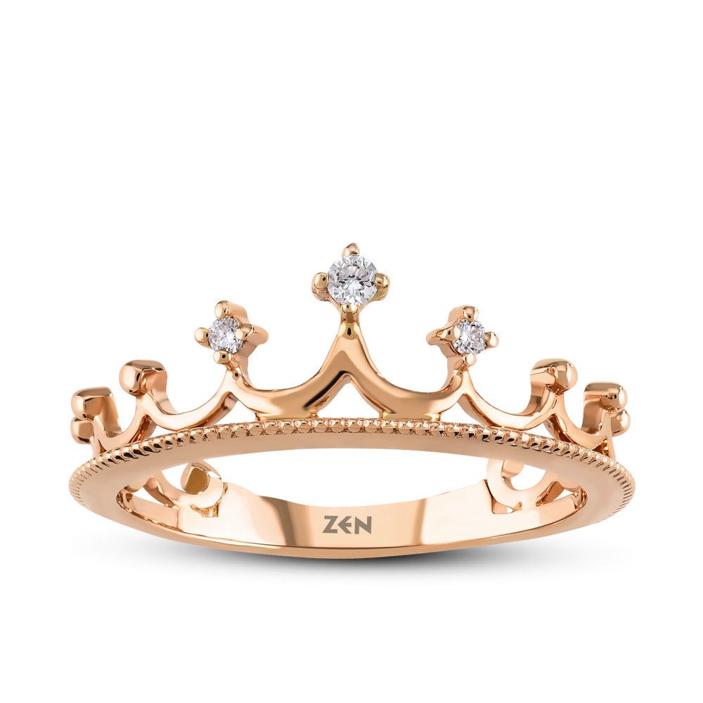Crown Diamond Ring