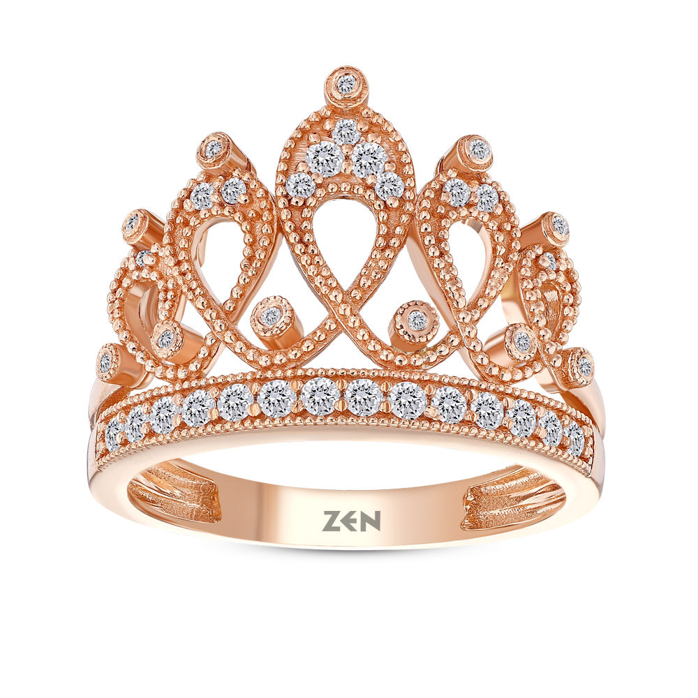 Crown Diamond Ring