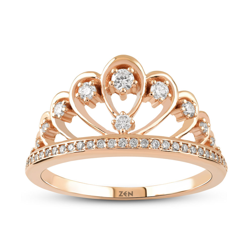 Crown Diamond Ring