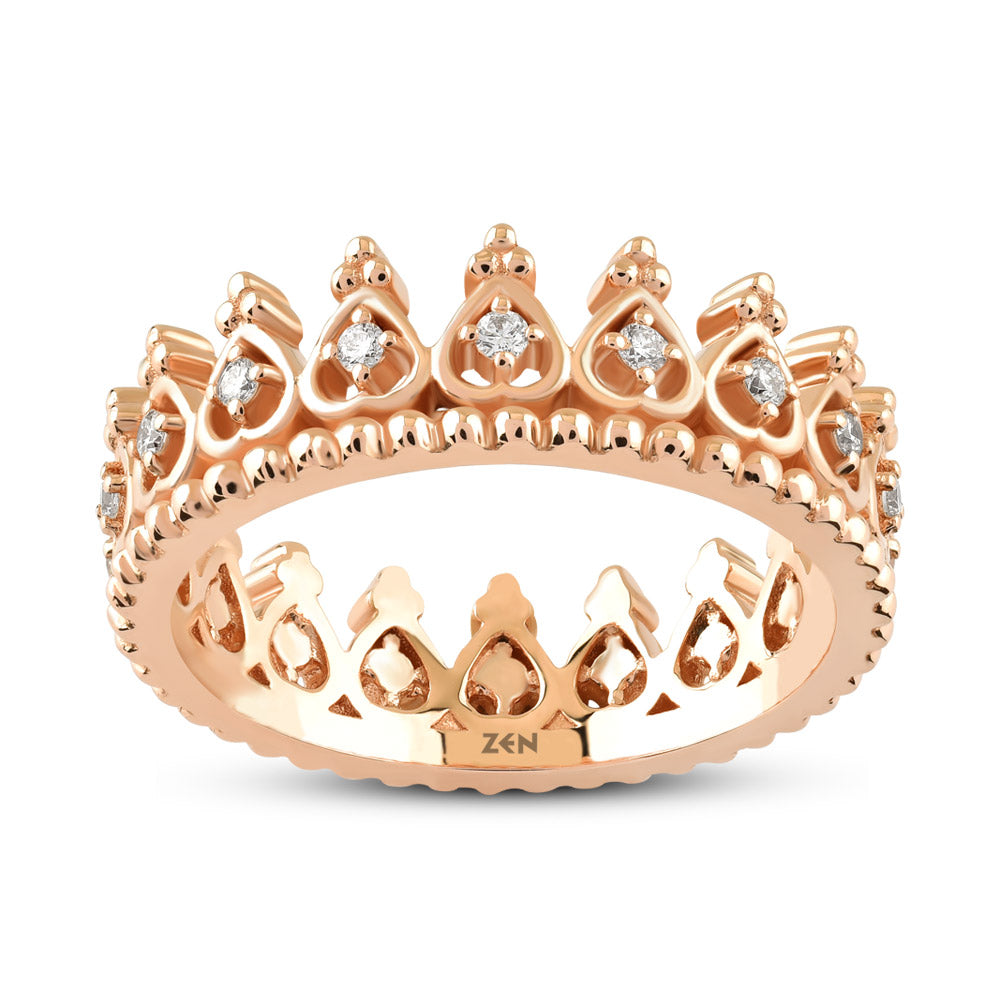 Crown Diamond Ring