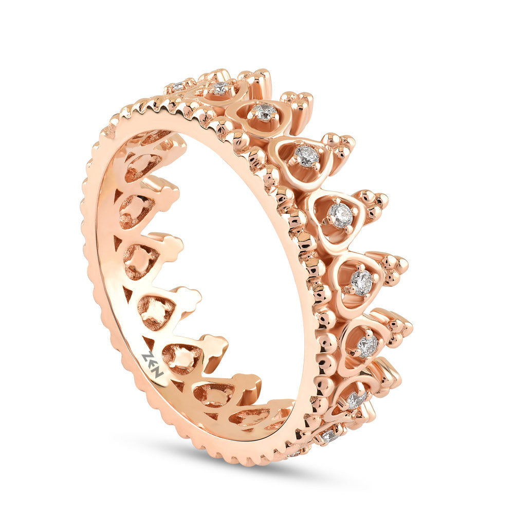 Crown Diamond Ring