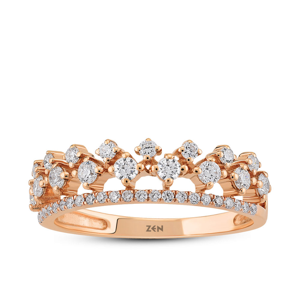 Crown Diamond Ring