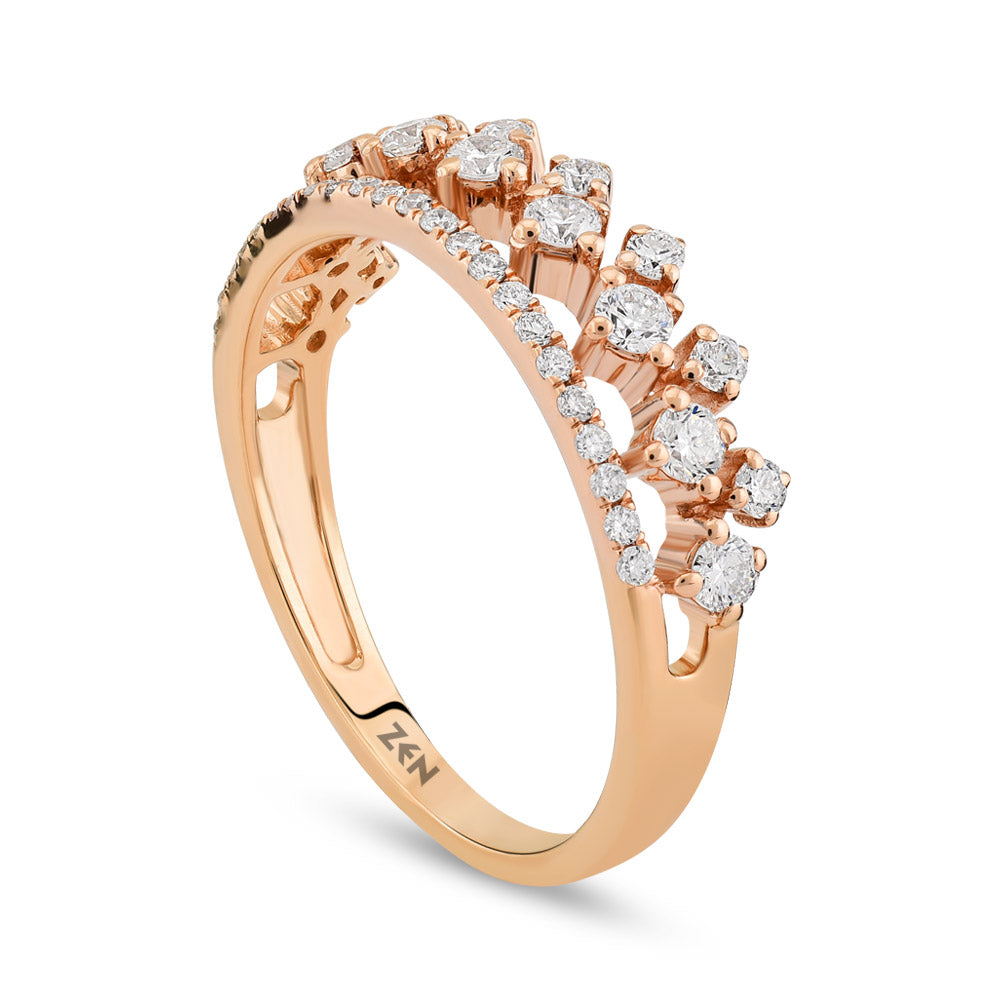 Crown Diamond Ring