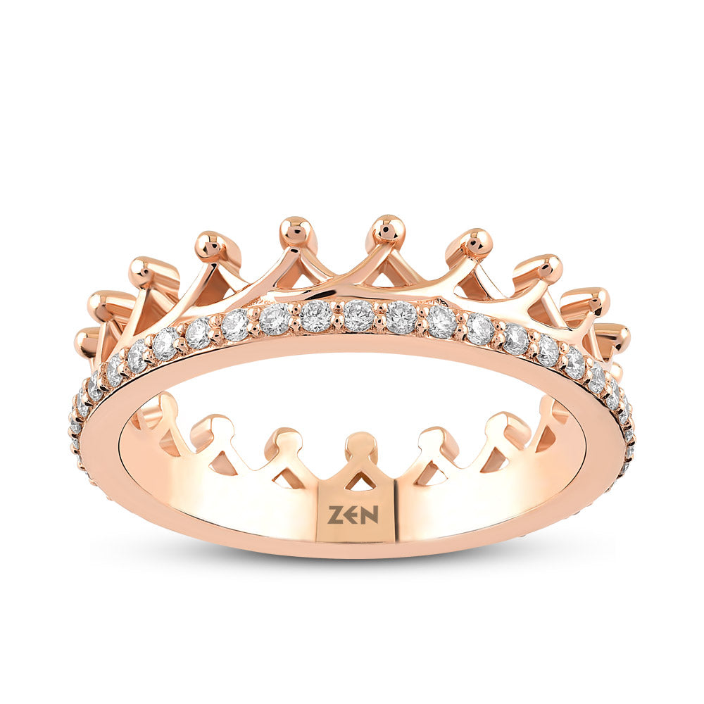 Crown Diamond Ring