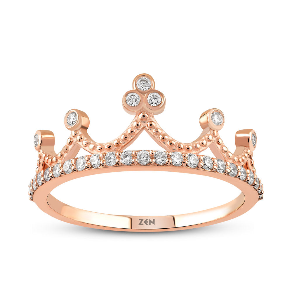Crown Diamond Ring
