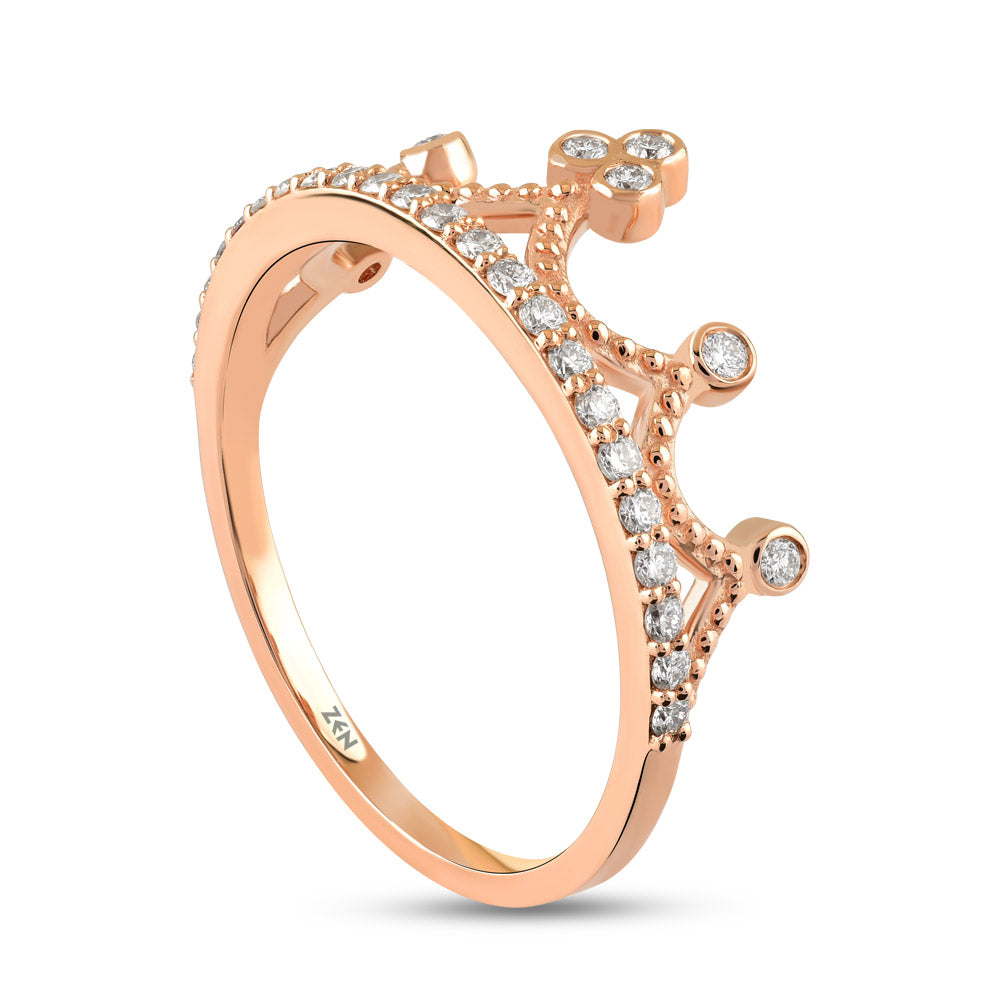 Crown Diamond Ring