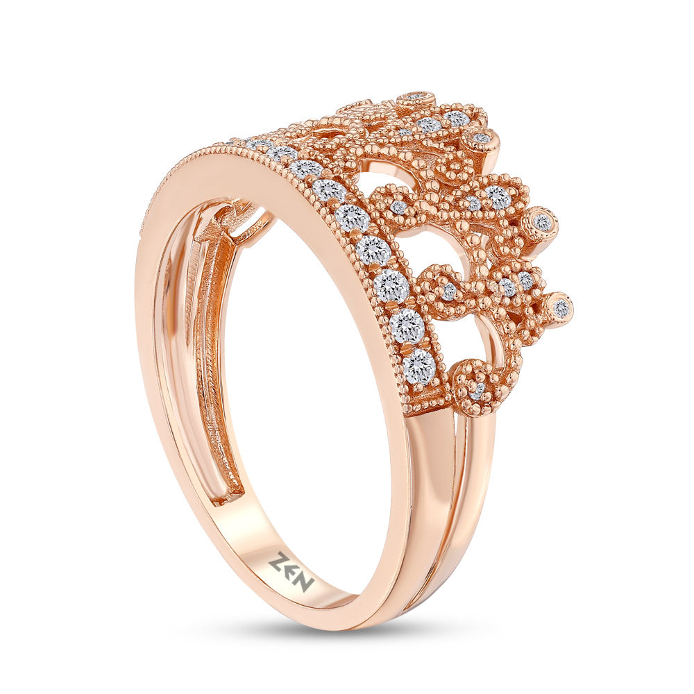 Crown Diamond Ring