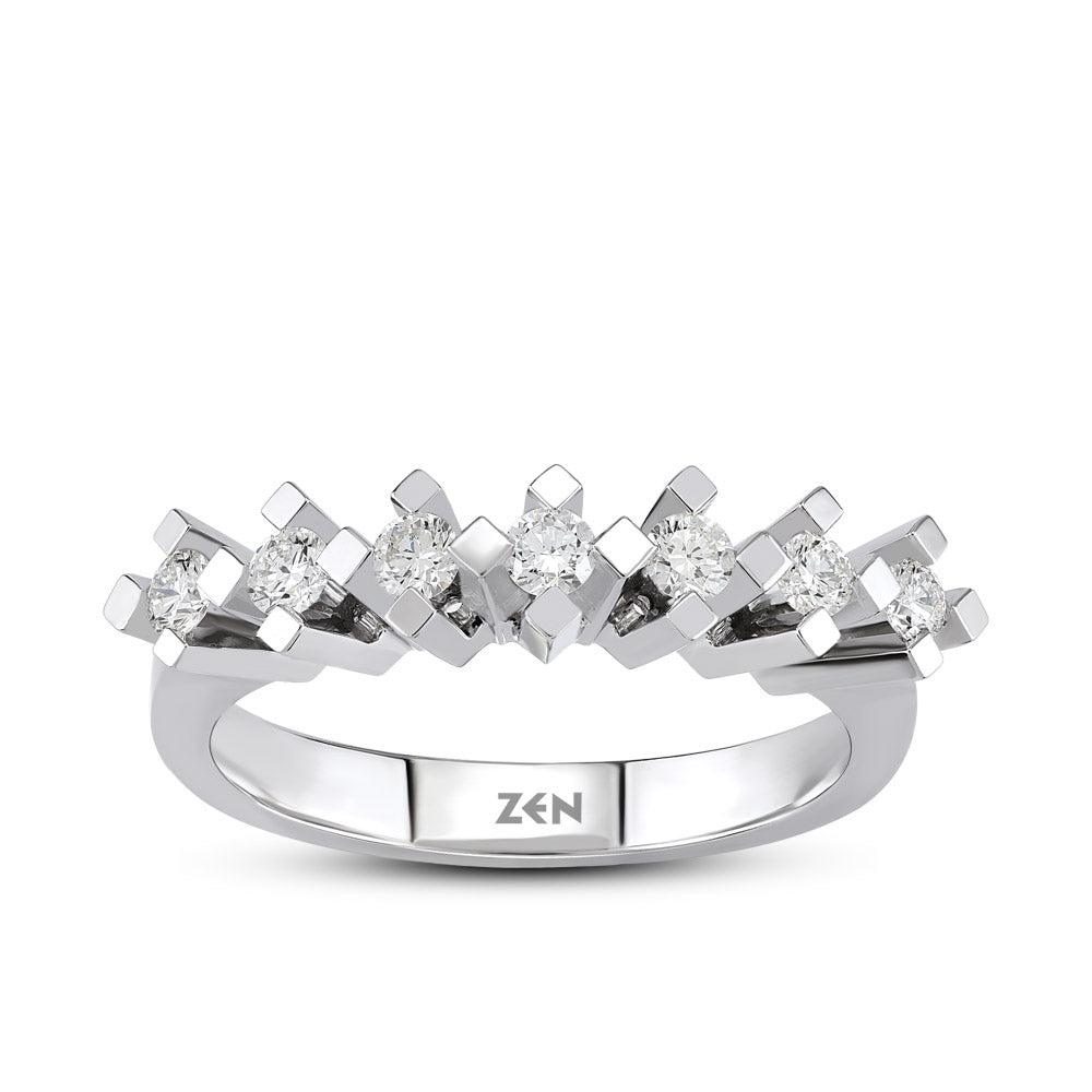 Seven Stone Diamond Necklace