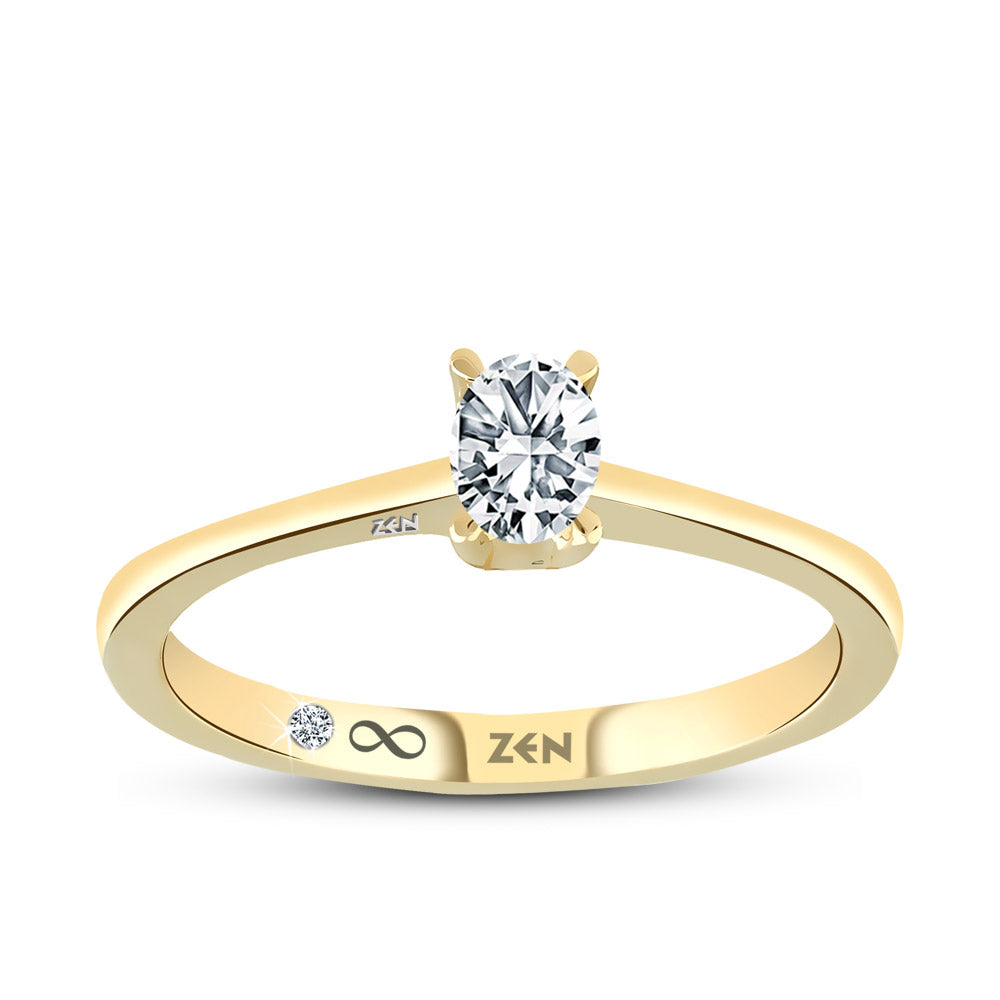 Solitaire Diamond Engagement Ring