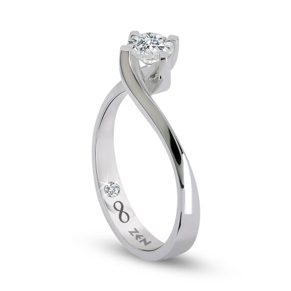 Modern Diamond Engagement Ring