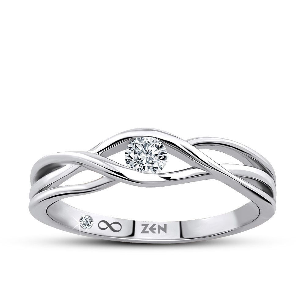 Modern Diamond Engagement Ring