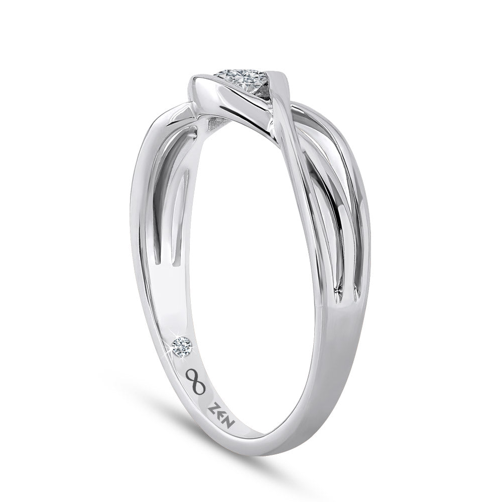Modern Diamond Engagement Ring